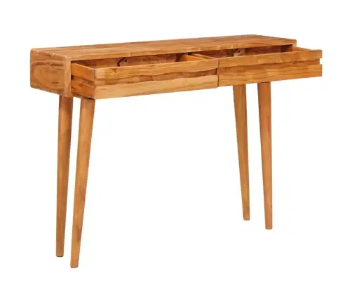 Konsoles Galds Brūna 110 X 30 X 80 Cm Cietā Akācijas Koks Vidaxl