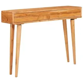 Konsoles Galds Brūna 110 X 30 X 80 Cm Cietā Akācijas Koks Vidaxl