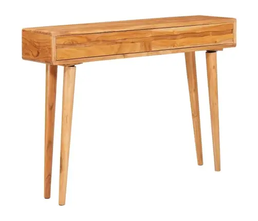 Konsoles Galds Brūna 110 X 30 X 80 Cm Cietā Akācijas Koks Vidaxl