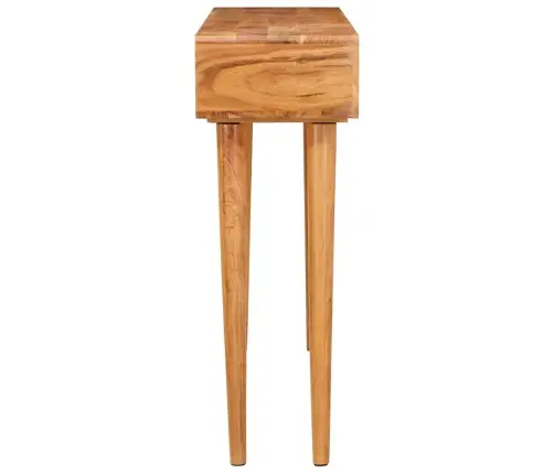 Konsoles Galds Brūna 110 X 30 X 80 Cm Cietā Akācijas Koks Vidaxl