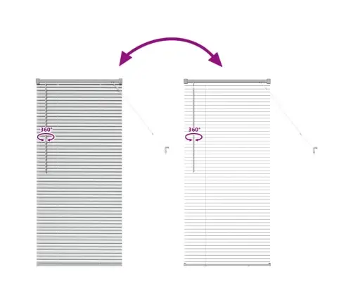 Aknarulo Kardinatega Hõbedane Alumiinium