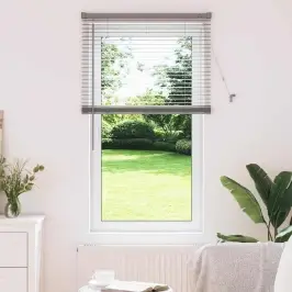 Langų Žaliuzė Su Užuolaidomis Sidabro Aliuminis