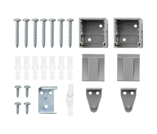 Logu Žalūzija Ar Aizkariem Sudraba 100 X 130 Cm Alumīnijs Vidaxl