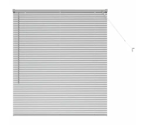 Logu Žalūzija Ar Aizkariem Sudraba 110 X 130 Cm Alumīnijs Vidaxl Logu Žalūzija Ar Aizkariem Sudraba 110 X 130 Cm Alumīnijs Vidaxl