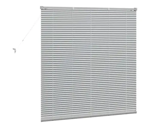Langų Žaliuzė Su Užuolaidomis Sidabro Aliuminis