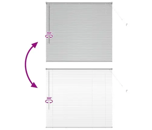 Logu Žalūzija Ar Aizkariem Sudraba 80 X 130 Cm Alumīnijs Vidaxl