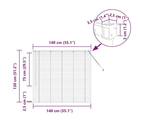 Logu Žalūzija Ar Aizkariem Sudraba 80 X 130 Cm Alumīnijs Vidaxl