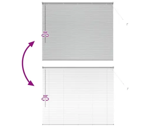 Logu Žalūzija Ar Aizkariem Sudraba 80 X 130 Cm Alumīnijs Vidaxl