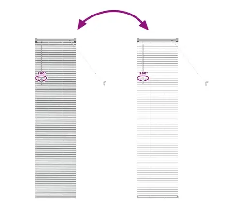 Aknarulo Kardinatega Hõbedane Alumiinium