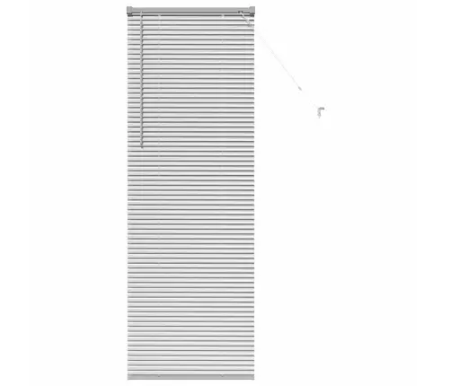 Langų Žaliuzė Su Užuolaidomis Sidabro Aliuminis