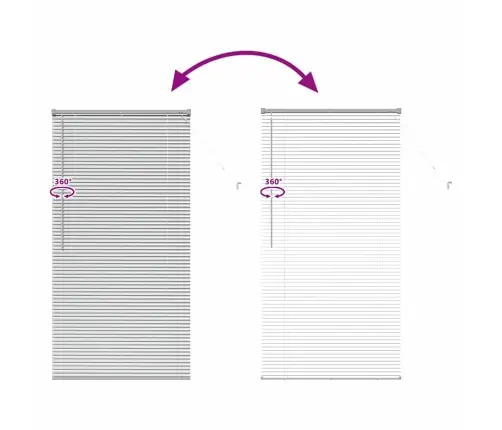 Logu Žalūzija Ar Aizkariem Sudraba 85 X 175 Cm Alumīnijs Vidaxl