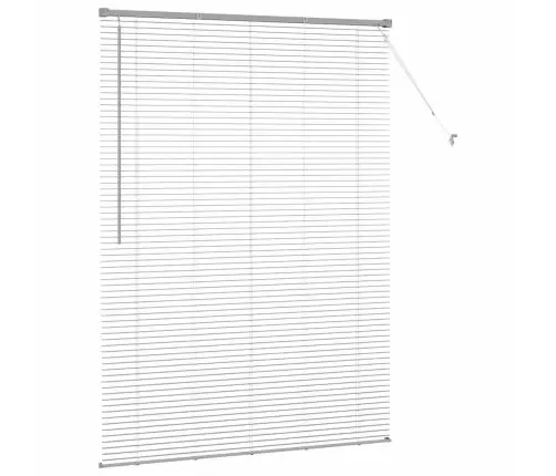 Logu Žalūzija Ar Aizkariem Cits Sudraba 80 X 130 Cm Alumīnijs Vidaxl