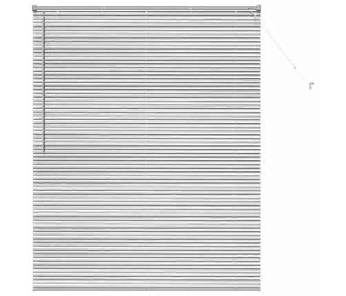Logu Žalūzija Ar Aizkariem Cits Sudraba 80 X 130 Cm Alumīnijs Vidaxl