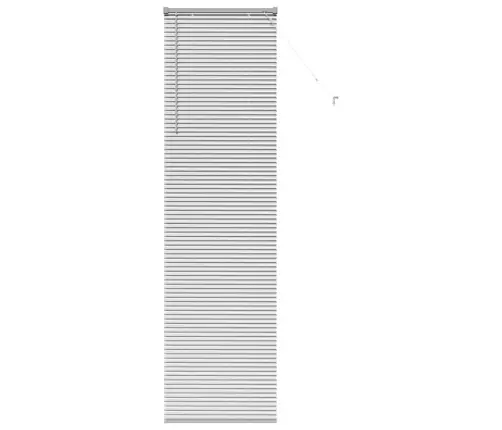 Logu Žalūzija Ar Aizkariem Cits Sudraba 60 X 220 Cm Alumīnijs Vidaxl