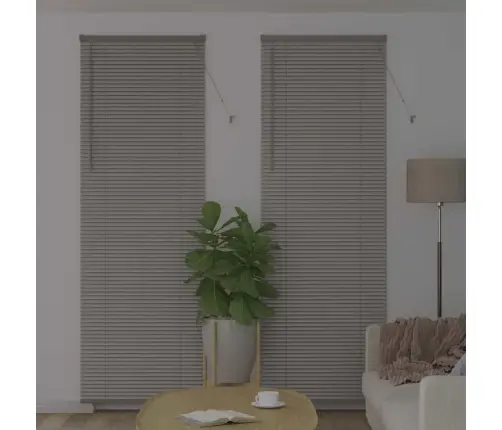 Logu Žalūzija Ar Aizkariem Cits Sudraba 80 X 220 Cm Alumīnijs Vidaxl