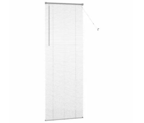 Logu Žalūzija Ar Aizkariem Cits Sudraba 80 X 220 Cm Alumīnijs Vidaxl