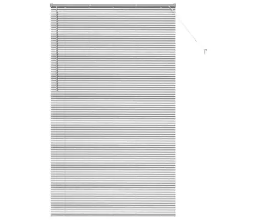 Langų Žaliuzė Su Užuolaidomis Sidabro Aliuminis