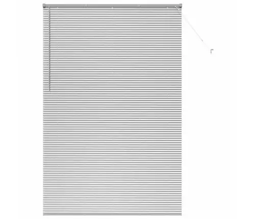 Logu Žalūzija Ar Aizkariem Cits Sudraba 80 X 130 Cm Alumīnijs Vidaxl