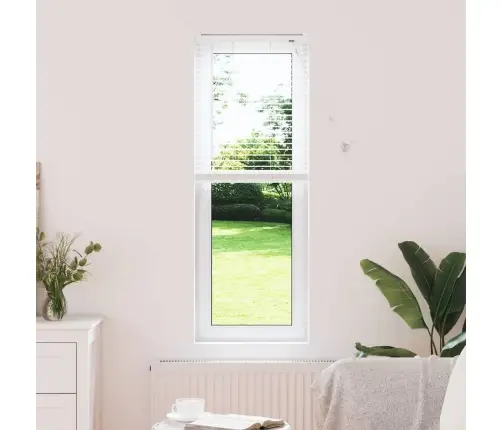 Logu Žalūzija Ar Aizkariem Cits Balta 80 X 130 Cm Alumīnijs Vidaxl