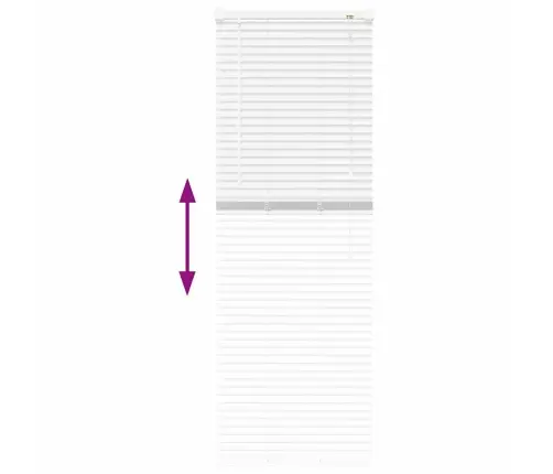 Logu Žalūzija Ar Aizkariem Cits Balta 80 X 130 Cm Alumīnijs Vidaxl