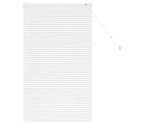 Aknarulo Kardinatega Valge Alumiinium