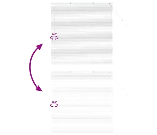 Logu Žalūzija Ar Aizkariem Cits Balta 80 X 130 Cm Alumīnijs Vidaxl