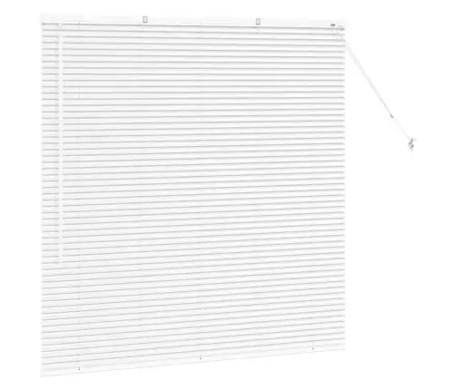 Aknarulo Kardinatega Valge Alumiinium