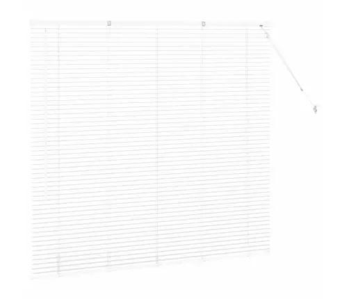 Logu Žalūzija Ar Aizkariem Cits Balta 80 X 130 Cm Alumīnijs Vidaxl