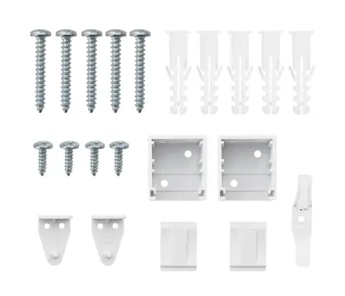 Logu Žalūzija Ar Aizkariem Cits Balta 80 X 130 Cm Alumīnijs Vidaxl