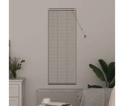 Aknarulo Kardinatega Valge Alumiinium