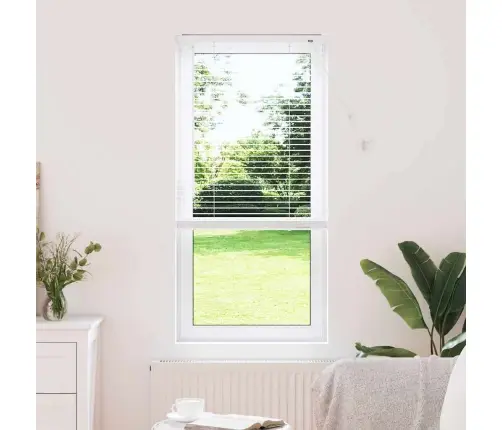 Aknarulo Kardinatega Valge Alumiinium