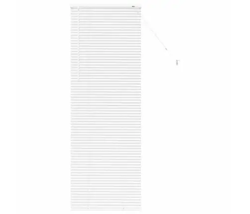 Logu Žalūzija Ar Aizkariem Cits Balta 80 X 130 Cm Alumīnijs Vidaxl