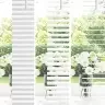 Logu Žalūzija Ar Aizkariem Cits Balta 80 X 130 Cm Alumīnijs Vidaxl