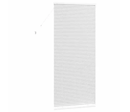 Logu Žalūzija Ar Aizkariem Cits Balta 80 X 130 Cm Alumīnijs Vidaxl