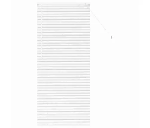 Logu Žalūzija Ar Aizkariem Cits Balta 80 X 130 Cm Alumīnijs Vidaxl