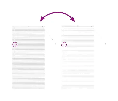 Logu Žalūzija Ar Aizkariem Cits Balta 85 X 175 Cm Alumīnijs Vidaxl