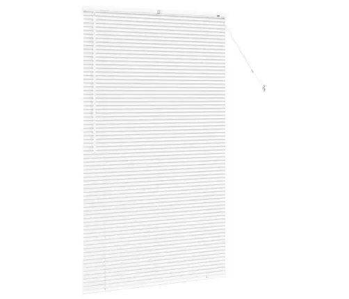 Logu Žalūzija Ar Aizkariem Cits Balta 105 X 175 Cm Alumīnijs Vidaxl