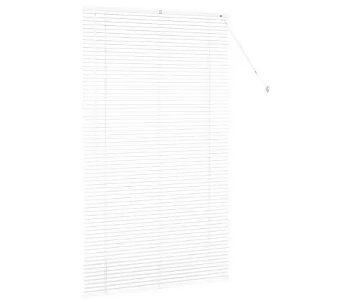 Logu Žalūzija Ar Aizkariem Cits Balta 105 X 175 Cm Alumīnijs Vidaxl