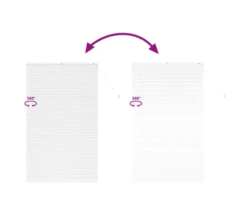 Logu Žalūzija Ar Aizkariem Cits Balta 105 X 175 Cm Alumīnijs Vidaxl