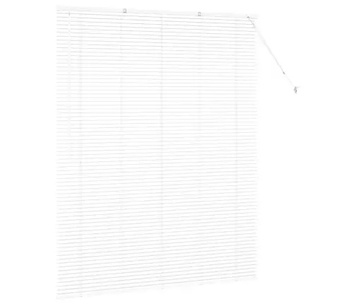 Aknarulo Kardinatega Valge Alumiinium