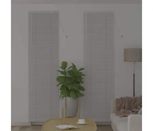 Aknarulo Kardinatega Valge Alumiinium