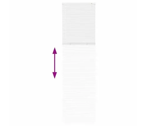 Aknarulo Kardinatega Valge Alumiinium