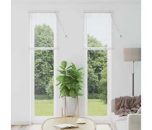 Aknarulo Kardinatega Valge Alumiinium