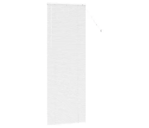 Langų Žaliuzė Su Užuolaidomis Balta Aliuminis