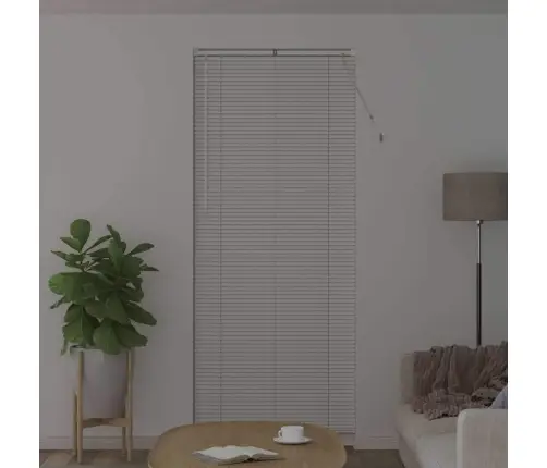 Logu Žalūzija Ar Aizkariem Cits Balta 90 X 220 Cm Alumīnijs Vidaxl