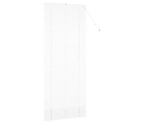 Logu Žalūzija Ar Aizkariem Cits Balta 90 X 220 Cm Alumīnijs Vidaxl