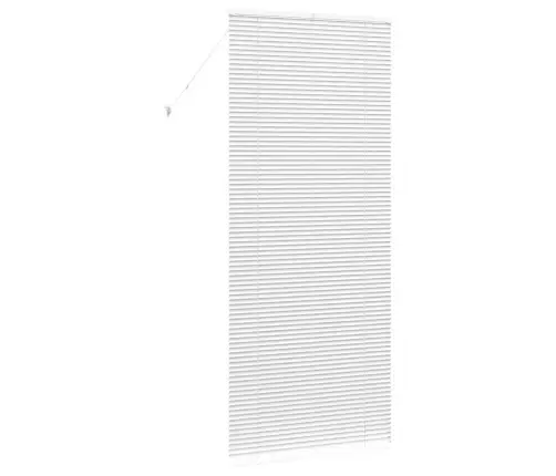 Logu Žalūzija Ar Aizkariem Cits Balta 90 X 220 Cm Alumīnijs Vidaxl