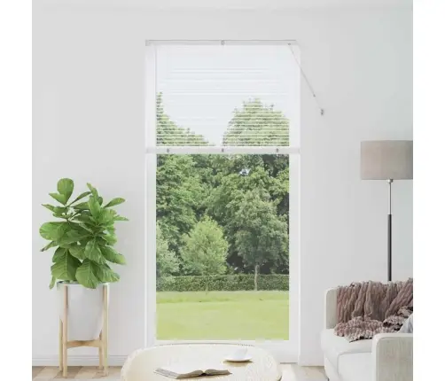 Logu Žalūzija Ar Aizkariem Cits Balta 100 X 220 Cm Alumīnijs Vidaxl