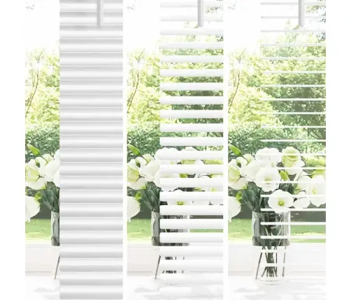 Logu Žalūzija Ar Aizkariem Cits Balta 100 X 220 Cm Alumīnijs Vidaxl