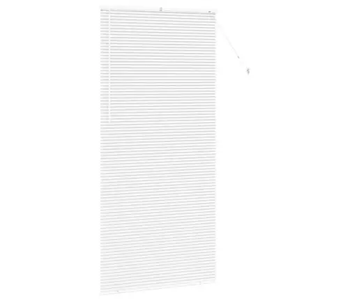 Logu Žalūzija Ar Aizkariem Cits Balta 100 X 220 Cm Alumīnijs Vidaxl